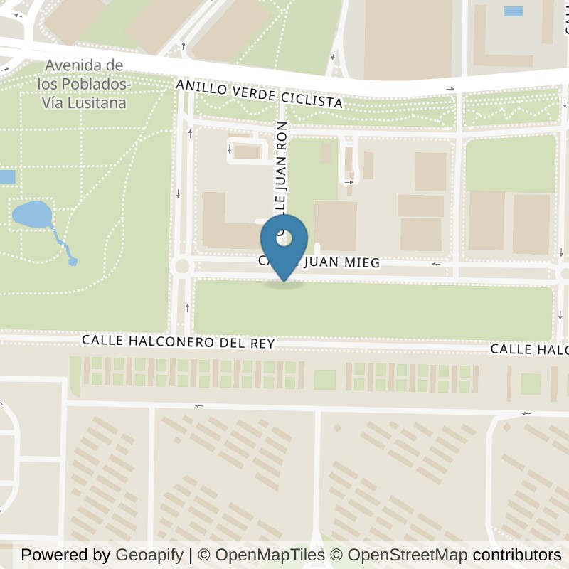 Map: location of Basic-Fit Calle Juan Mieg 12 Madrid in Madrid