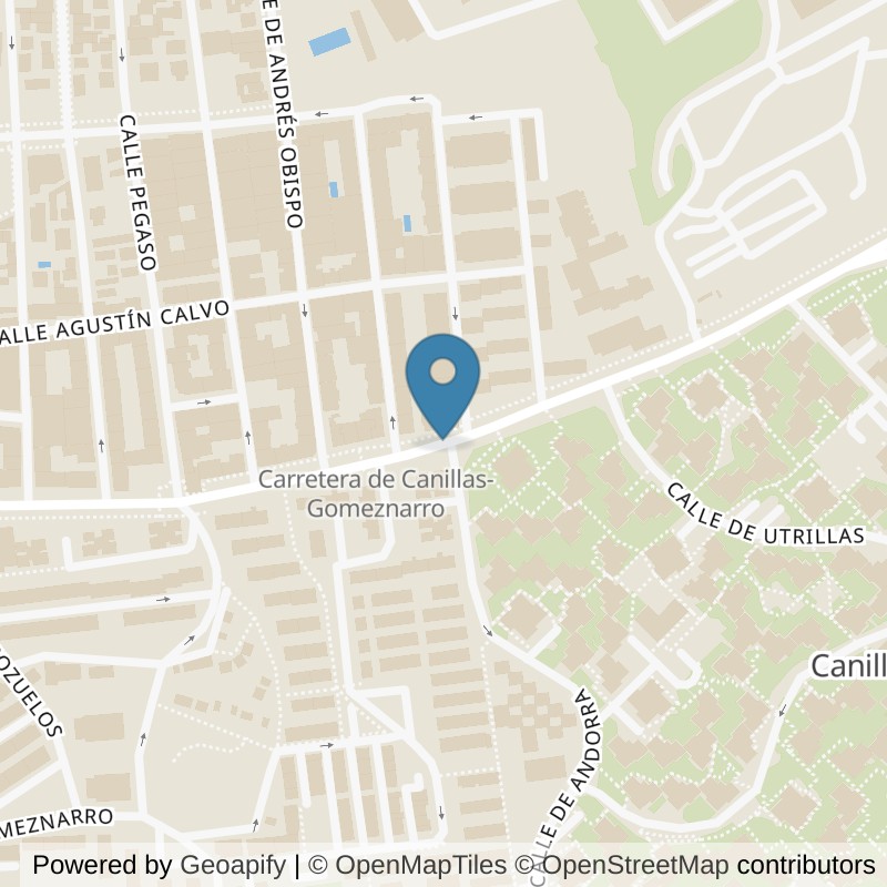 Map: location of Basic-Fit Canillas Madrid in Madrid