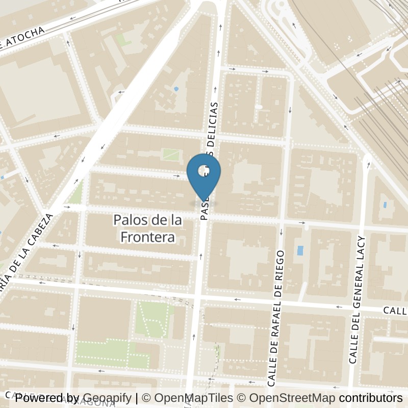 Map: location of Basic-Fit Delicias Madrid in Madrid