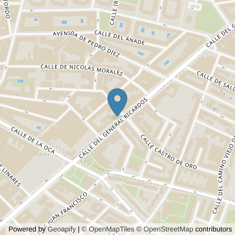 Map: location of Basic-Fit General Ricardos Madrid in Madrid