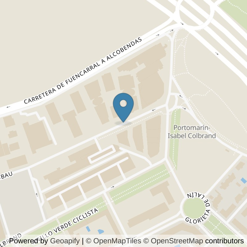 Map: location of Basic-Fit María Tubau Madrid in Madrid