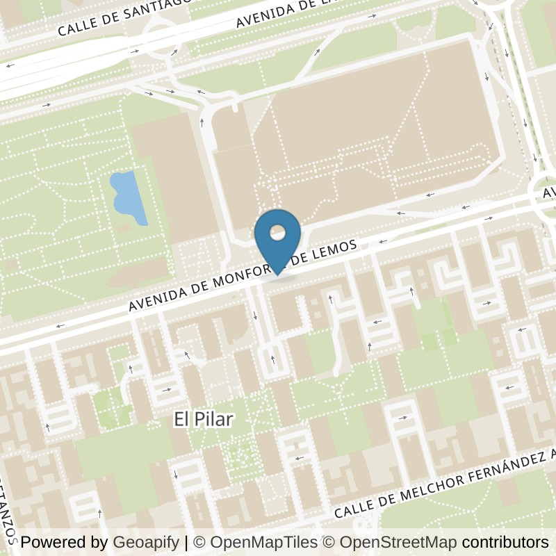 Map: location of Basic-Fit Monforte de Lemos Madrid in Madrid