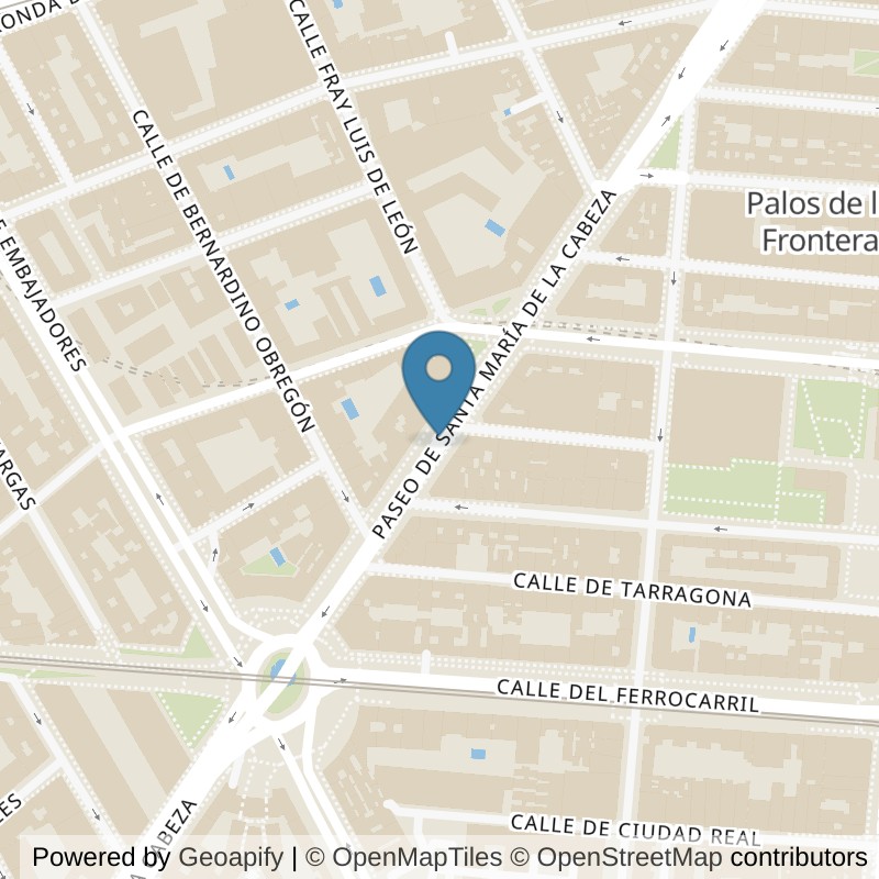Map: location of Basic-Fit Paseo Santa Maria de la Cabeza, 50-52 Madrid in Madrid