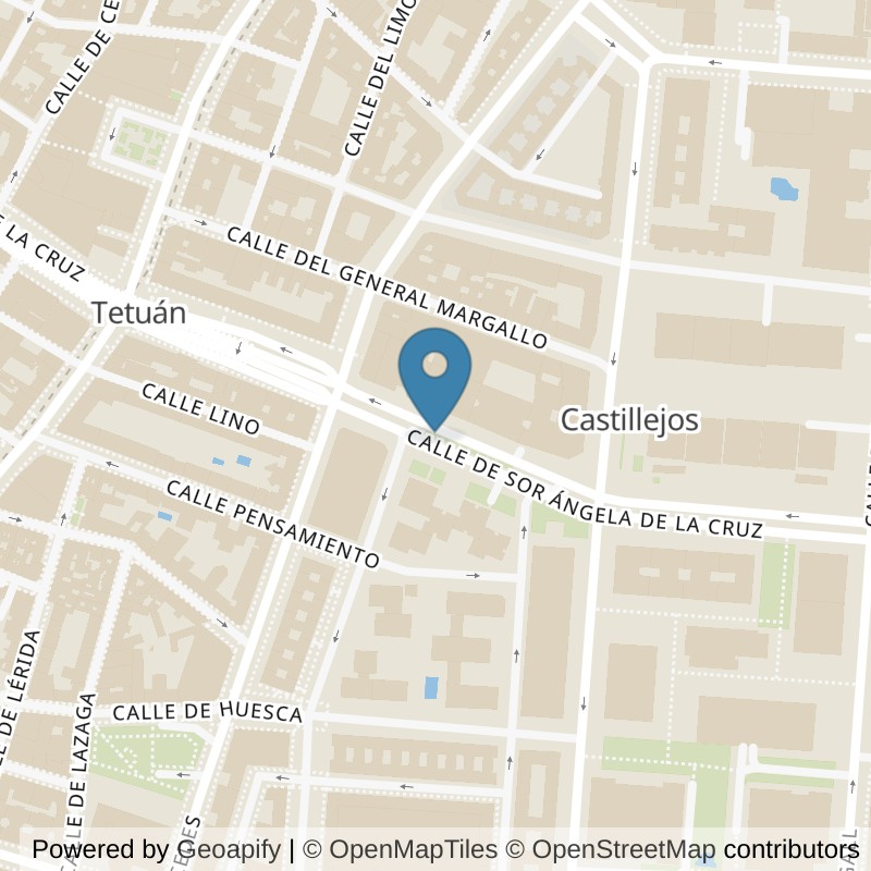 Map: location of Basic-Fit Sor Ángela de la Cruz Madrid in Madrid