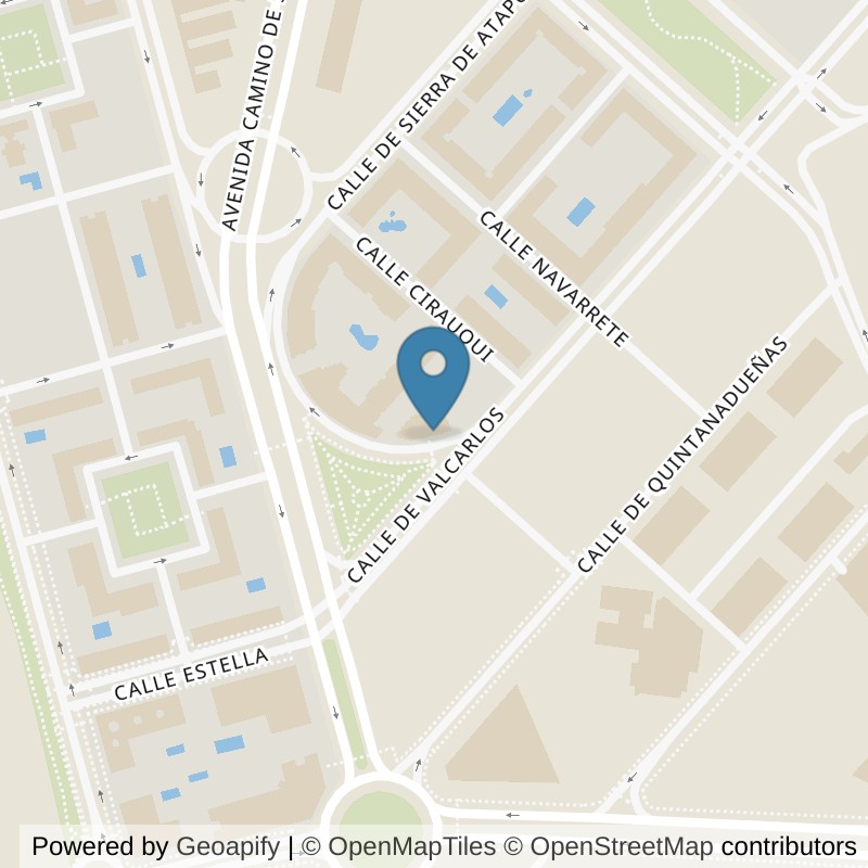 Map: location of Basic-Fit Calle Valcarlos 5 Madrid in Madrid