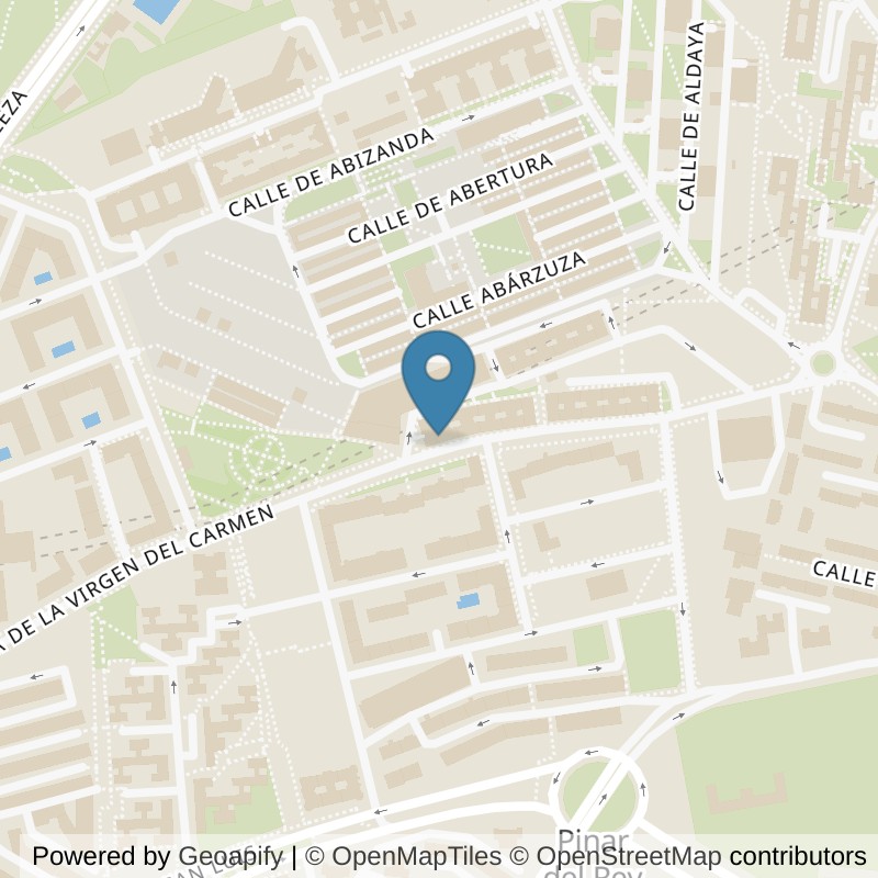 Map: location of Basic-Fit Virgen del Carmen Madrid in Madrid