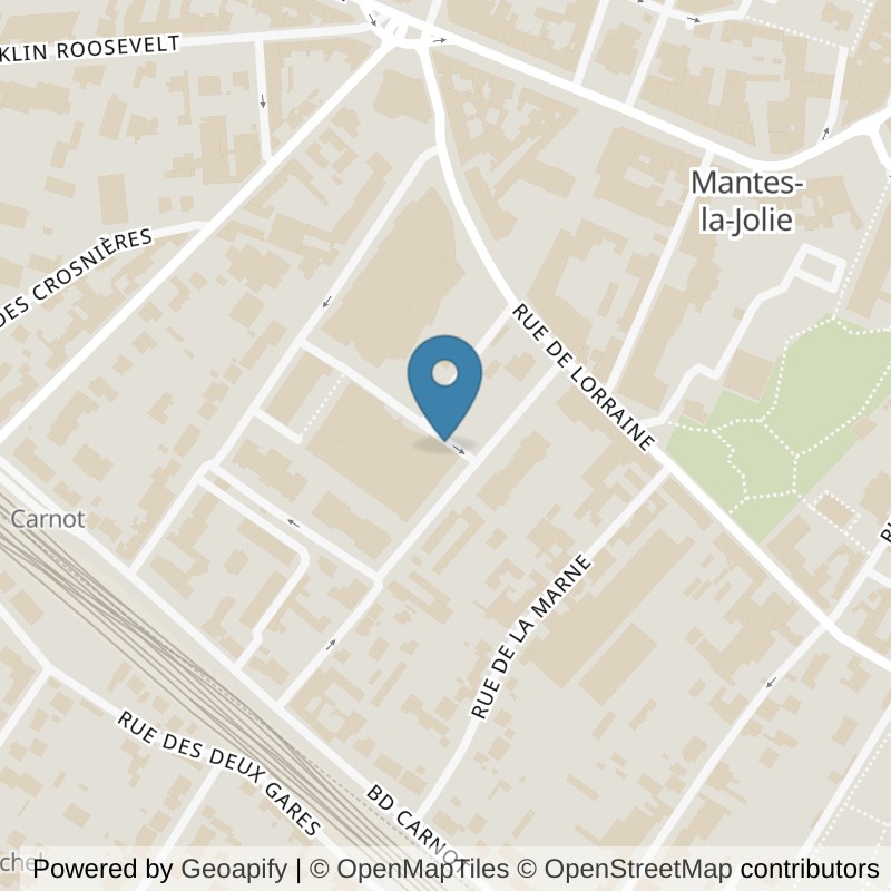 Map: location of Basic-Fit Mantes-la-Jolie Rue du Lavoir 3 in Mantes-la-Jolie