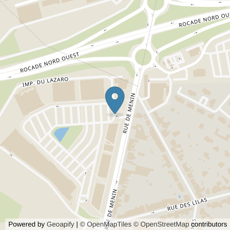 Map: location of Basic-Fit Marquette-lez-Lille 187Rue de Menin 24/7 in Marquette-lez-Lille