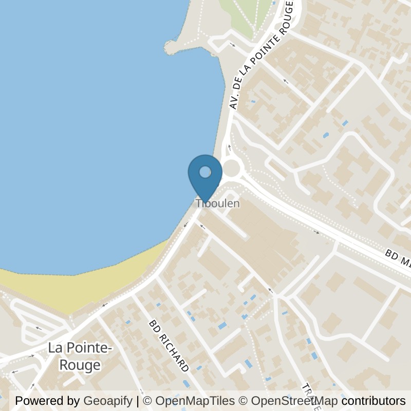 Map: location of Basic-Fit Marseille Avenue de la Pointe Rouge in Marseille