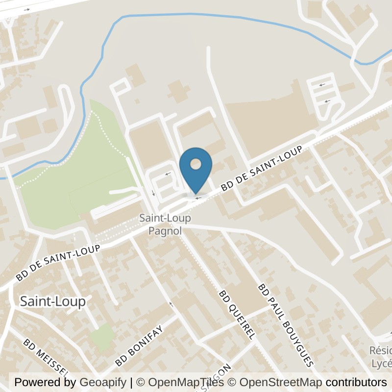 Map: location of Basic-Fit Marseille Boulevard de Saint-Loup in Marseille