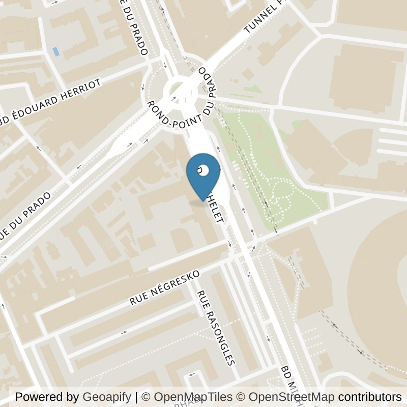 Map: location of Basic-Fit Marseille Boulevard Michelet 24/7 in Marseille
