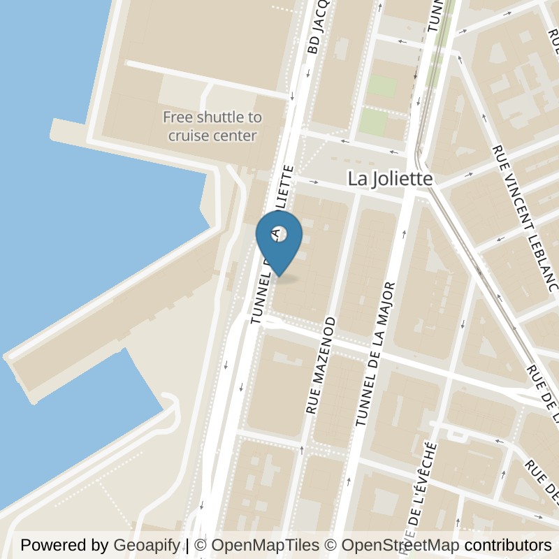 Map: location of Basic-Fit Marseille Quai de la Joliette in Marseille