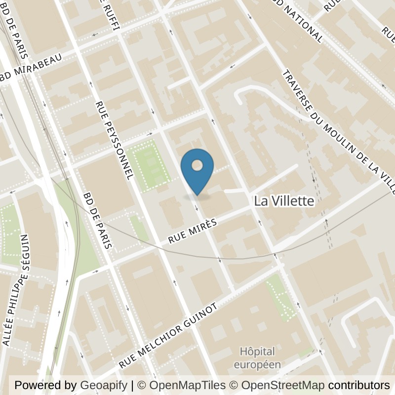 Map: location of Basic-Fit Marseille Rue de Ruffi in Marseille