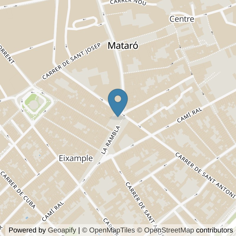 Map: location of Basic-Fit Avda. de Europa 24/7 Mataro in Mataro