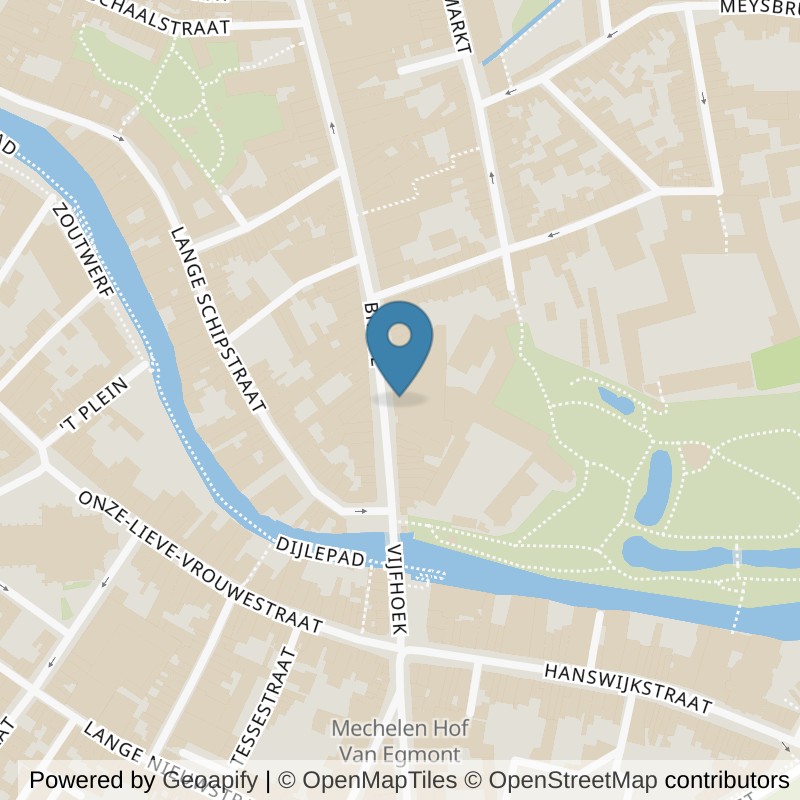 Map: location of Basic-Fit Mechelen Bruul in Mechelen