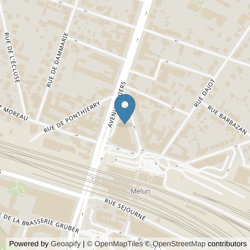 Map: location of Basic-Fit Melun Avenue Thiers 24/7 in Melun