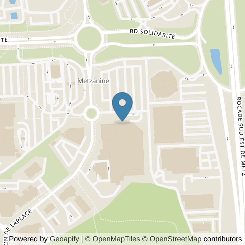 Map: location of Basic-Fit Metz Boulevard de la Solidarité in Metz