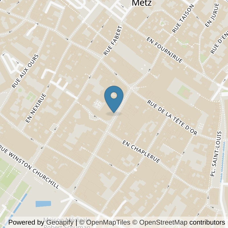 Map: location of Basic-Fit Metz Rue Serpenoise 15 in Metz