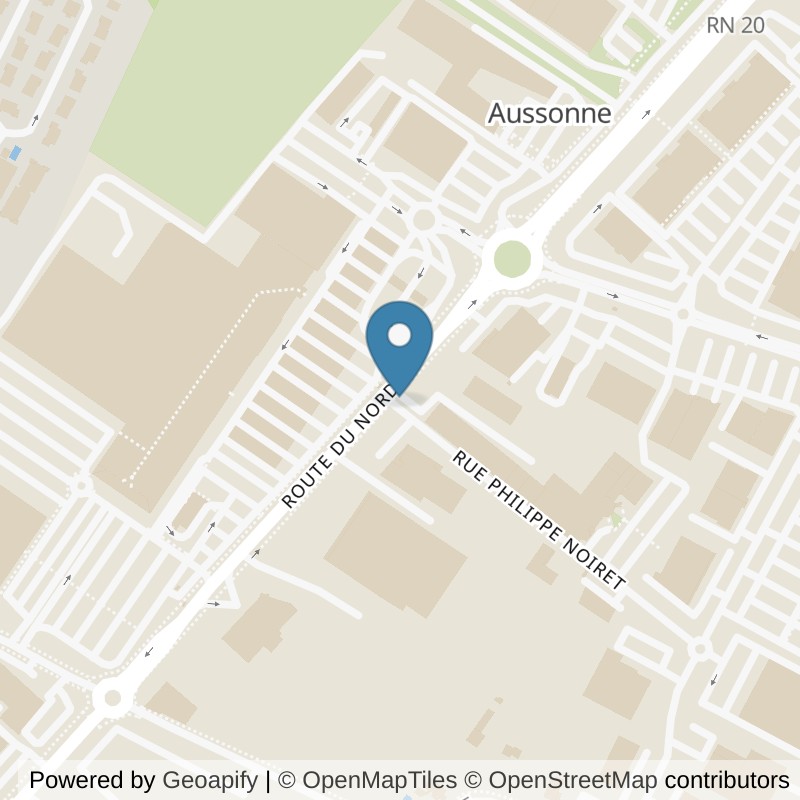 Map: location of Basic-Fit Montauban Route du Nord 24/7 in Montauban
