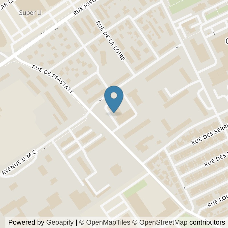 Map: location of Basic-Fit Mulhouse Rue de Pfastatt 114 in Mulhouse