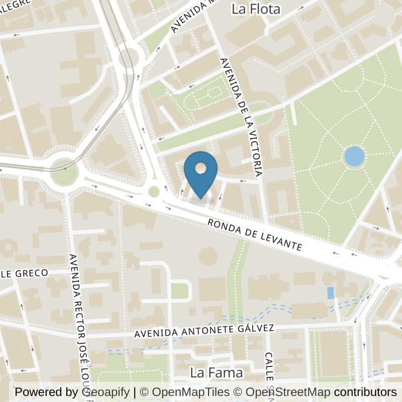 Map: location of Basic-Fit Ronda de Levante 44 Murcia in Murcia