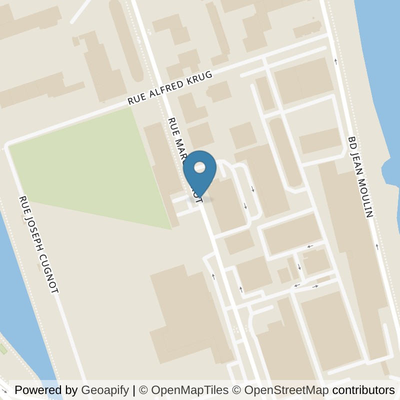 Map: location of Basic-Fit Nancy Rue Marcel Brot in Nancy