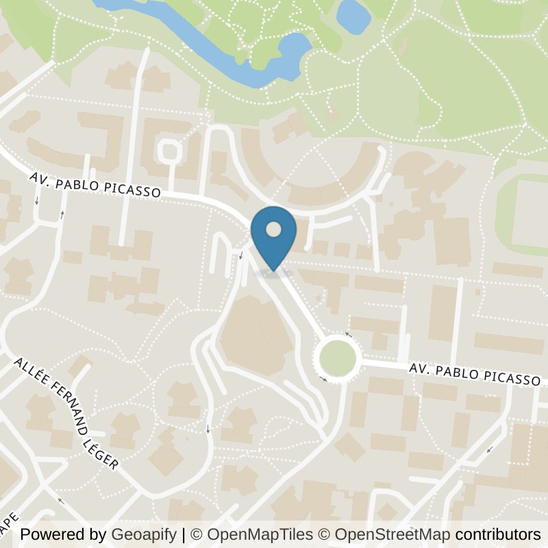 Map: location of Basic-Fit Nanterre Avenue Pablo Picasso 74 in Nanterre