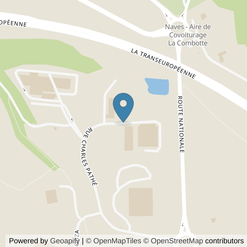 Map: location of Basic-Fit Naves Zac de la Geneste in Naves