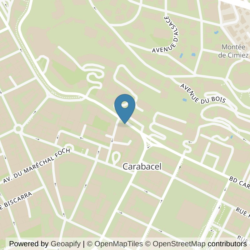 Map: location of Basic-Fit Nice Avenue Desambrois in Nice