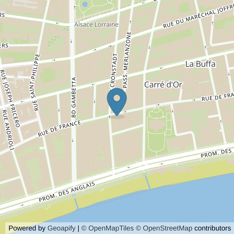 Map: location of Basic-Fit Nice Rue Cronstadt 2 in Nice