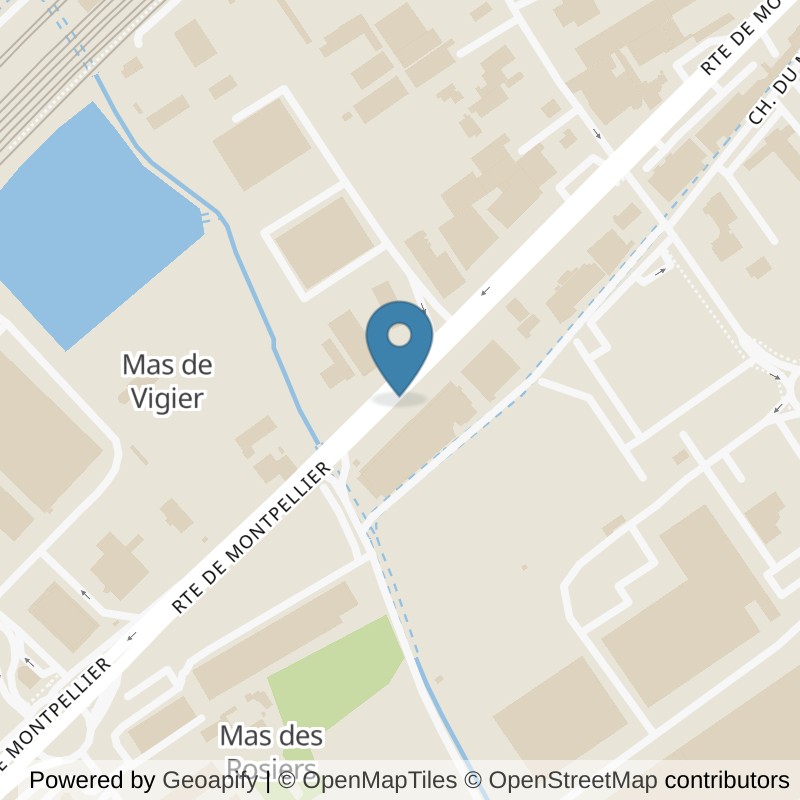 Map: location of Basic-Fit Nimes Route de Montpellier 2803 24/7 in Nimes