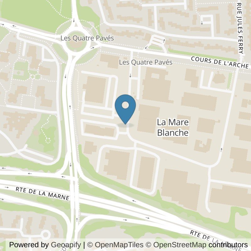 Map: location of Basic-Fit Noisiel Rue de la Mare Blanche 6 24/7 in Noisiel