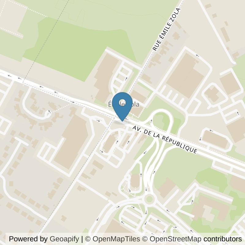 Map: location of Basic-Fit Noyelles-Godault Avenue de la République in Noyelles-Godault