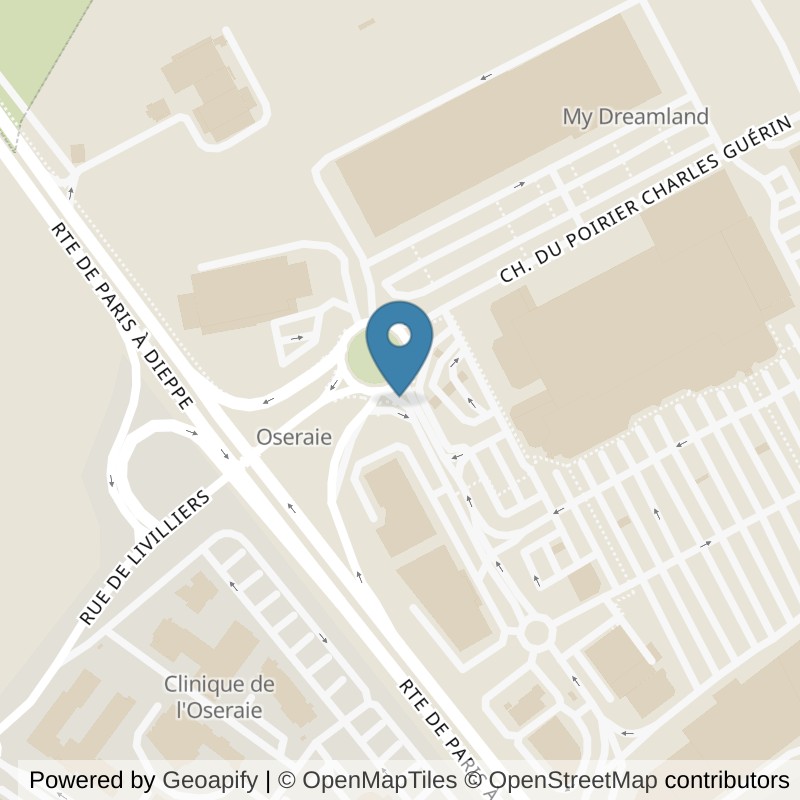 Map: location of Basic-Fit Osny Chemin du Poirier Charles Guerin - Zone Commercial 0 in Osny