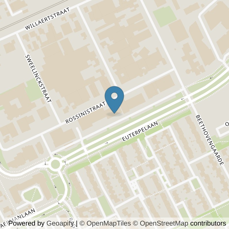 Map: location of Basic-Fit Oss Euterpelaan 24/7 in Oss