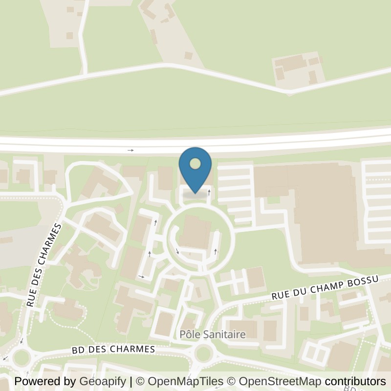 Map: location of Basic-Fit Paray-le-Monial ZAC des Charmes in Paray-le-Monial