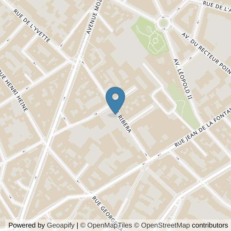 Map: location of Basic-Fit Paris rue Ribéra 27-29 in Paris