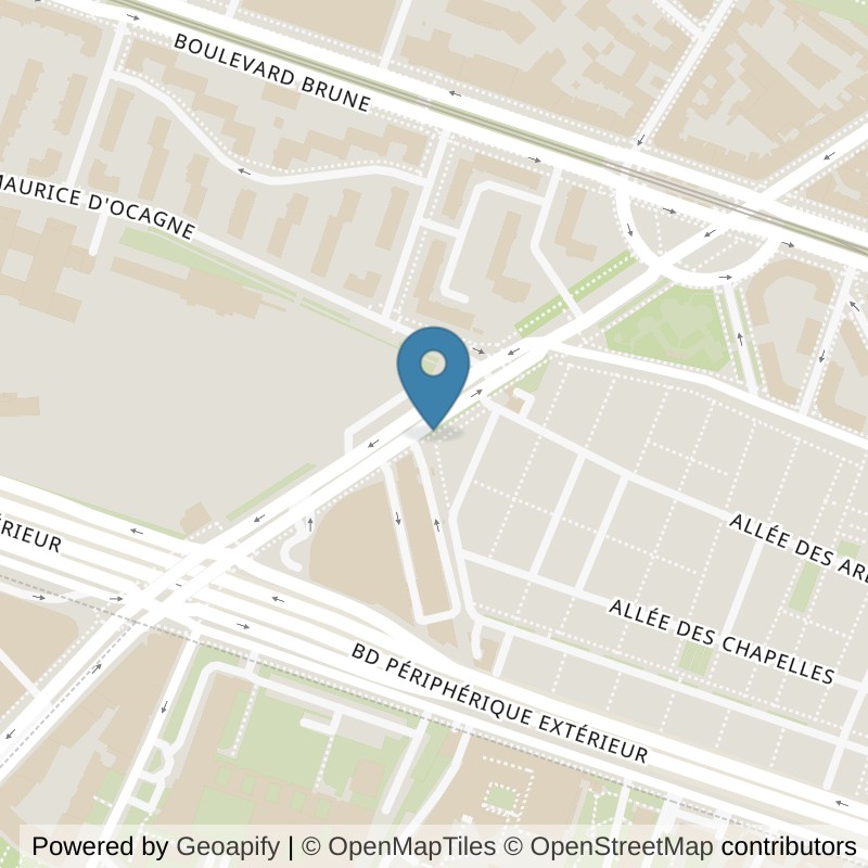 Map: location of Basic-Fit Paris Avenue de la porte de Chatillon 21/23 Ladies in Paris