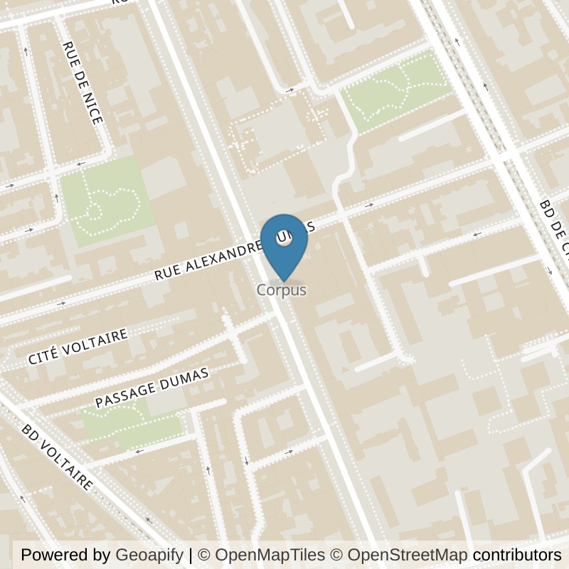 Map: location of Basic-Fit Paris Avenue Philippe Auguste in Paris