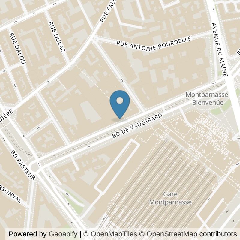 Map: location of Basic-Fit Paris Boulevard de Vaugirard in Paris