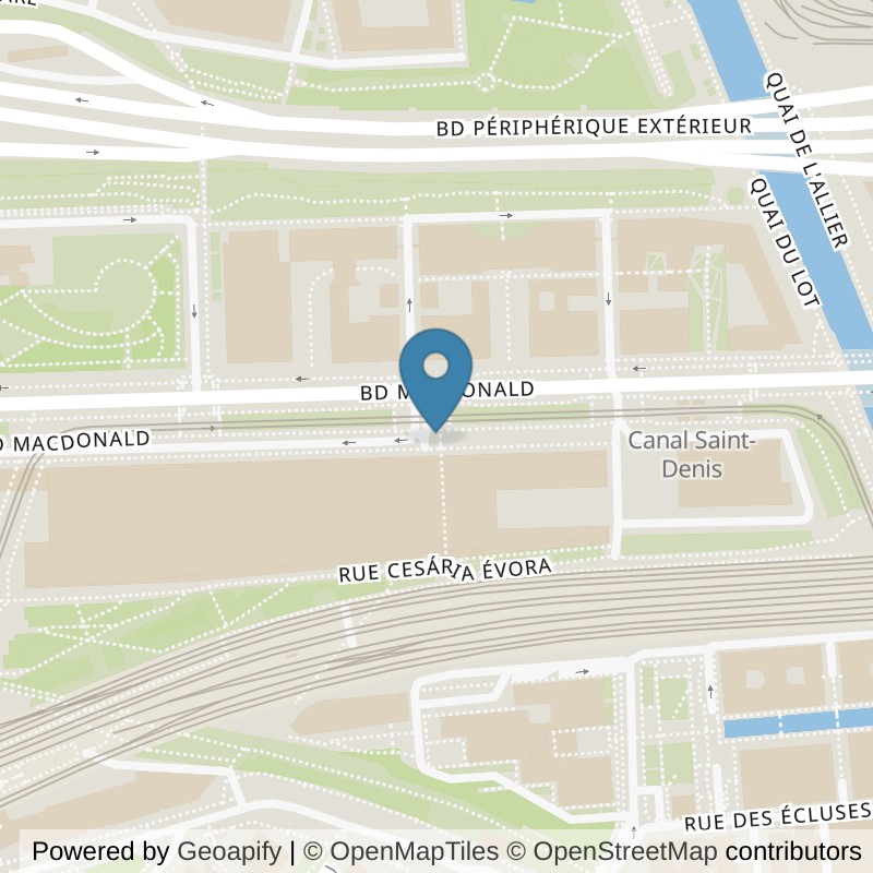 Map: location of Basic-Fit Paris 155-219 Boulevard Macdonald in Paris