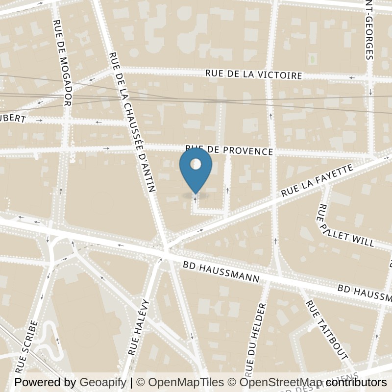 Map: location of Basic-Fit Paris Chaussée d’Antin in Paris