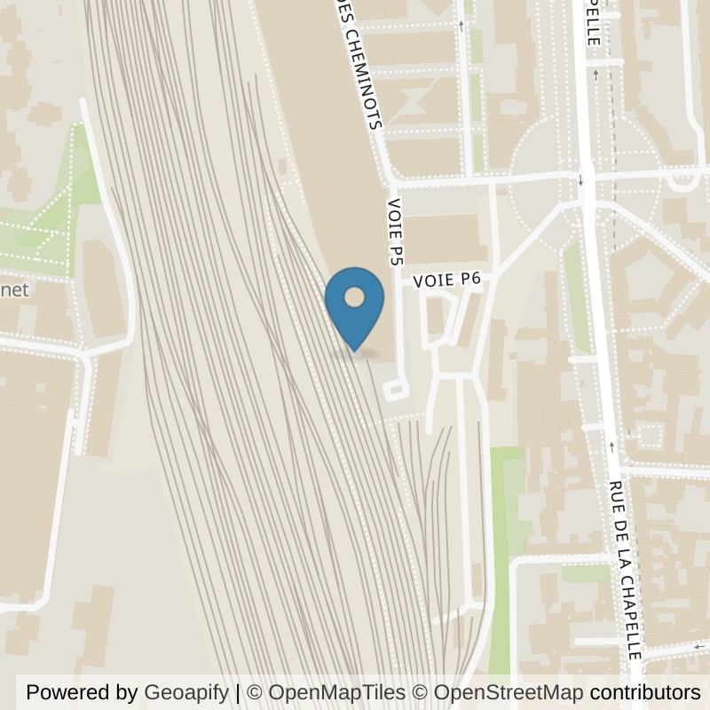 Map: location of Basic-Fit Paris Rue de la Chapelle in Paris