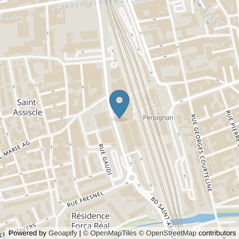 Map: location of Basic-Fit Perpignan Boulevard Saint-Assiscle in Perpignan