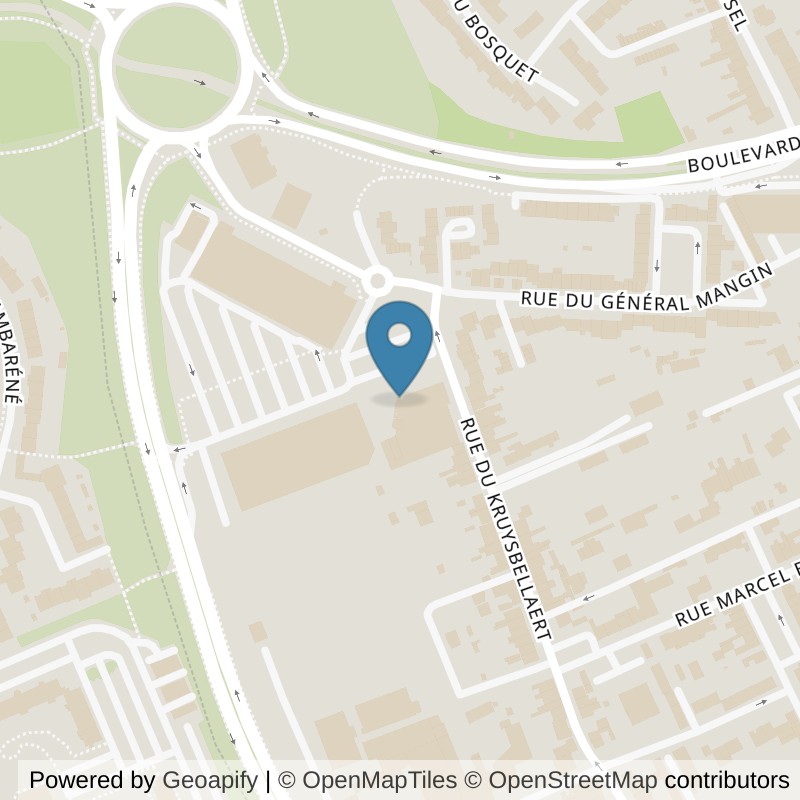 Map: location of Basic-Fit Petite-Synthe Rue du Kruysbellaert 24/7 in Petite-Synthe