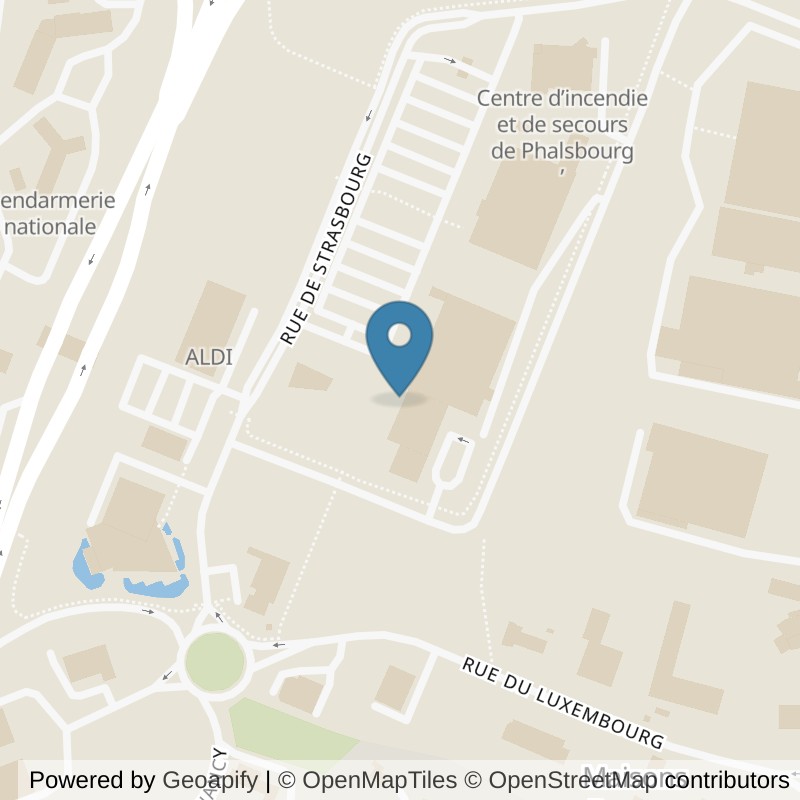Map: location of Basic-Fit Phalsbourg Rue de Strasbourg in Phalsbourg