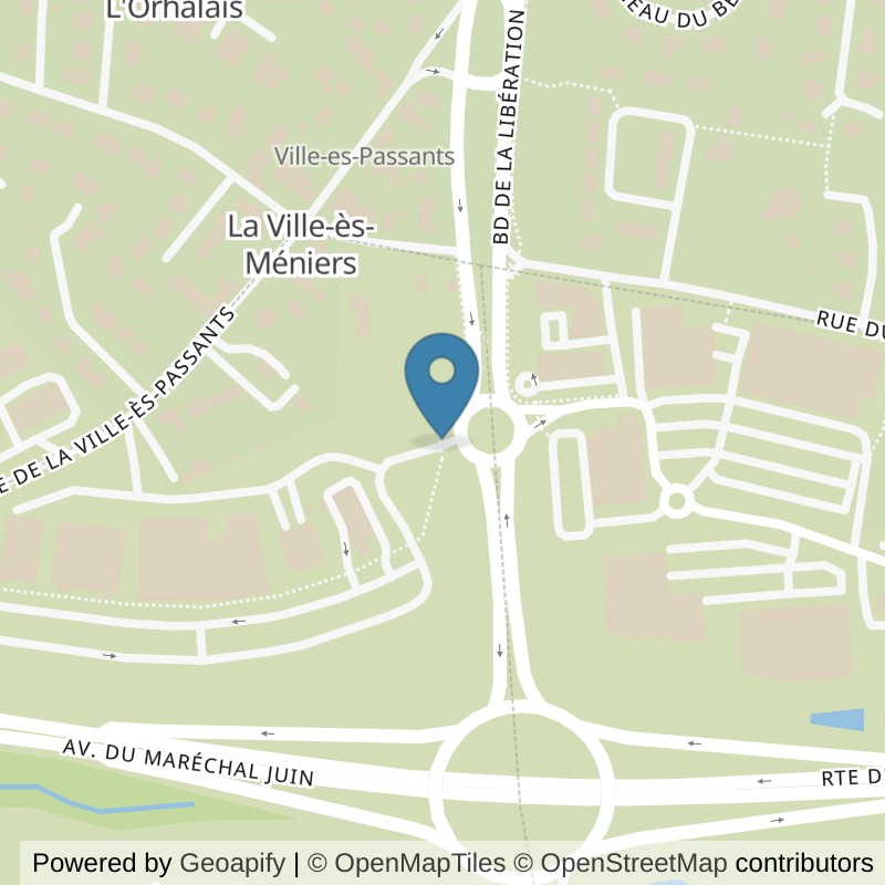 Map: location of Basic-Fit Pleurtuit ZAC La Ville Es Meniers in Pleurtuit