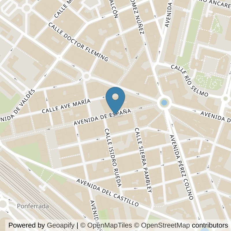 Map: location of Basic-Fit Avenida España Ponferrada in Ponferrada