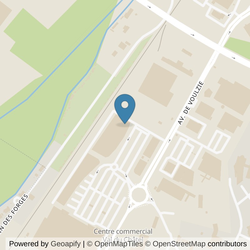 Map: location of Basic-Fit Provins Avenue de la Voulzie in Provins