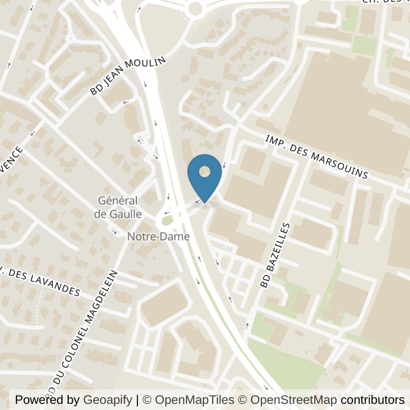 Map: location of Basic-Fit Puget-Sur-Argens Boulevard Colonel Dessert 24 24/7 in Puget-Sur-Argens